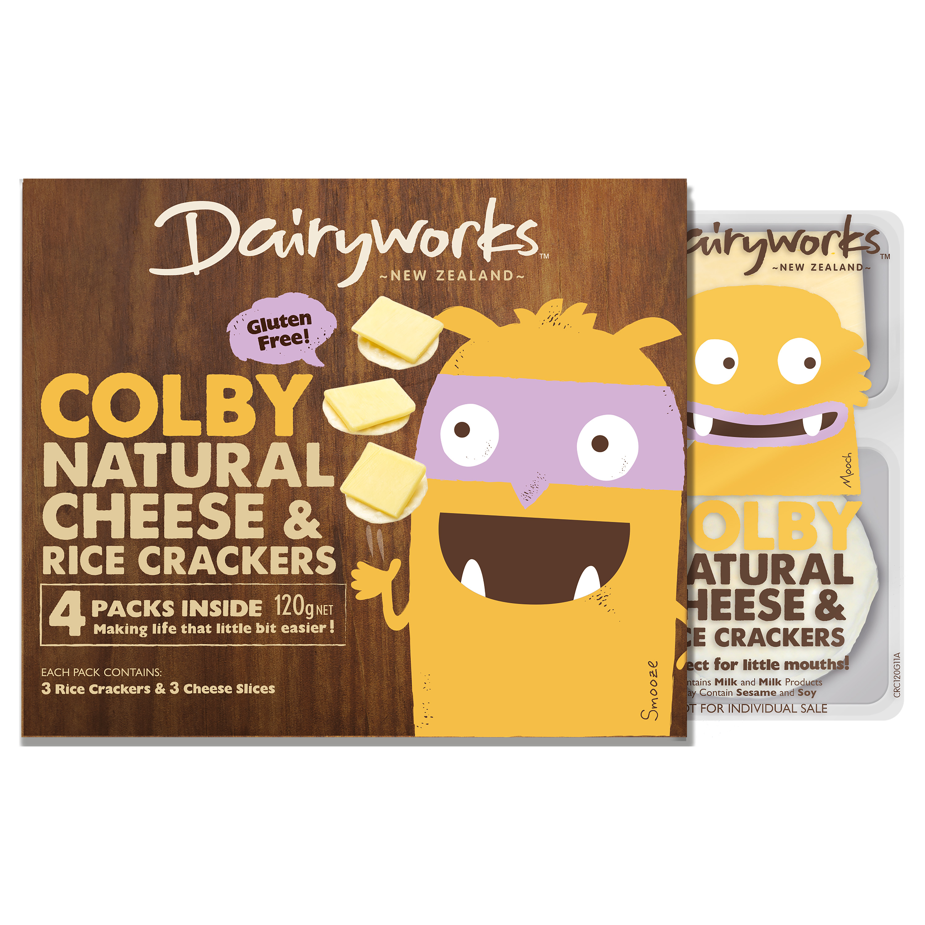 Dairyworks Colby Cheese & Cracker (4 Pack) Kaiser Foods