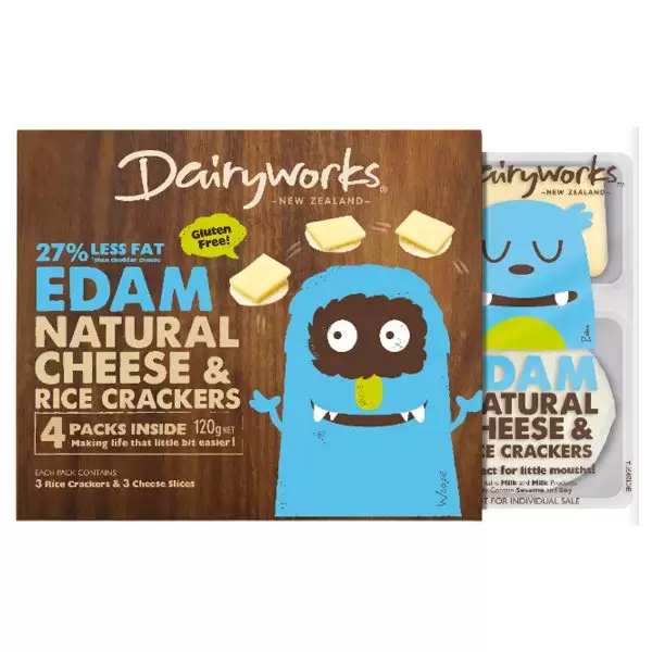 Dairyworks Edam Cheese & Cracker (4 Pack)