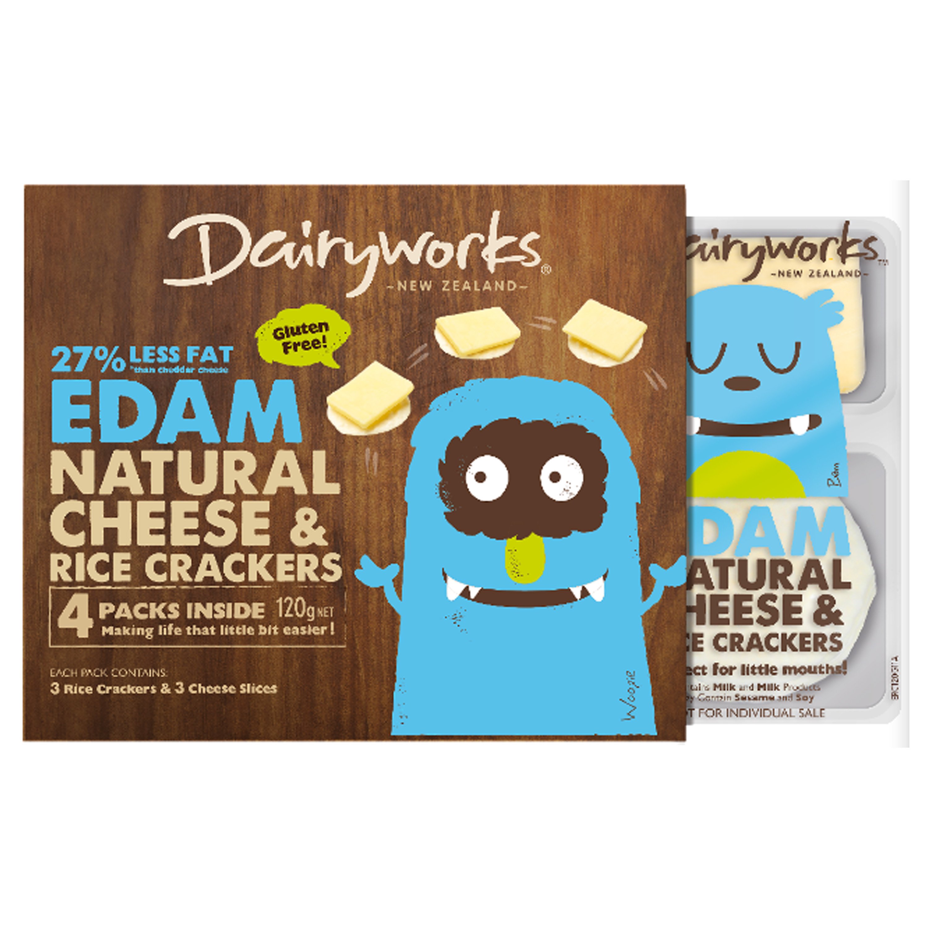 Dairyworks Edam Cheese & Cracker (4 Pack) Kaiser Foods
