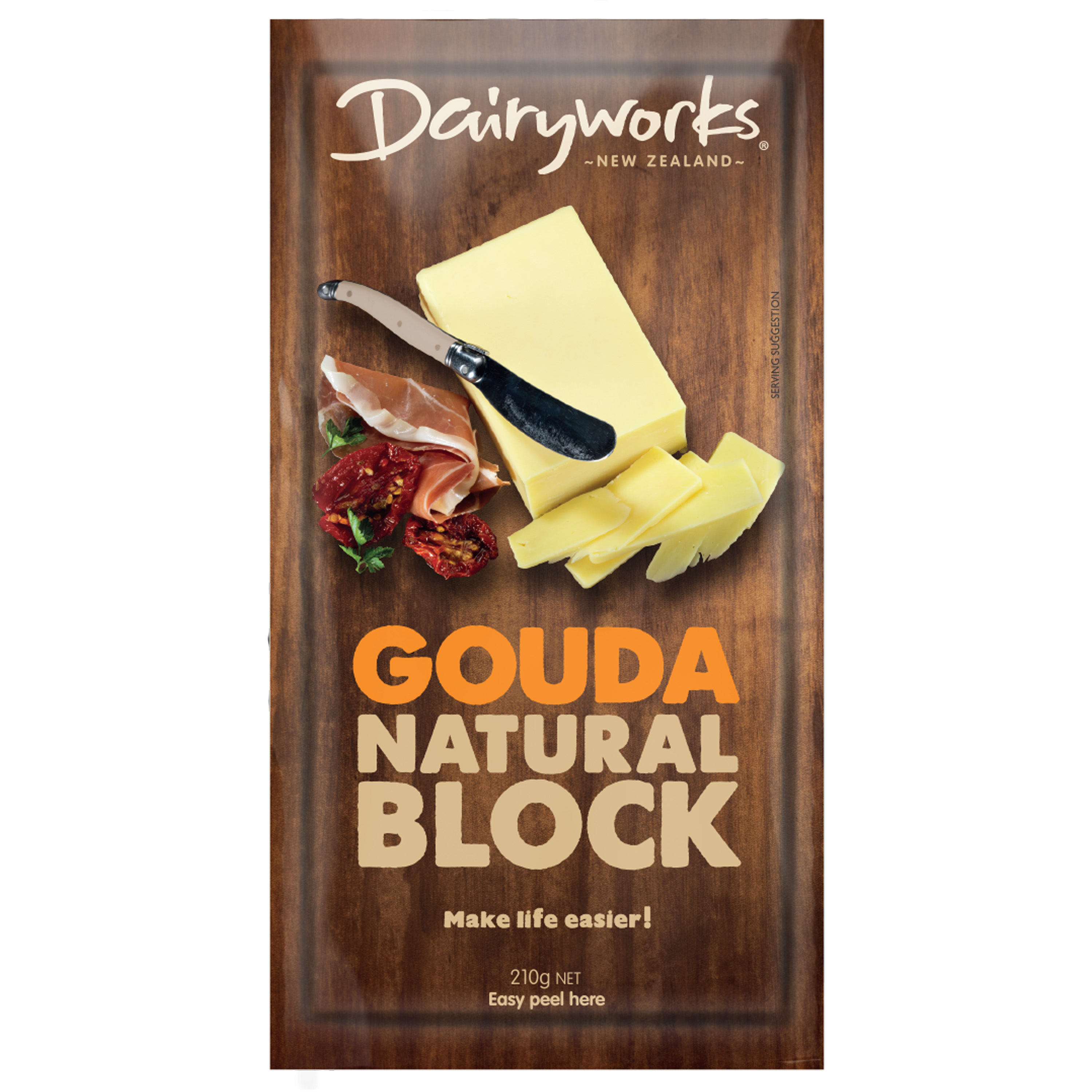 Dairyworks Gouda Block Cheese 210g Kaiser Foods