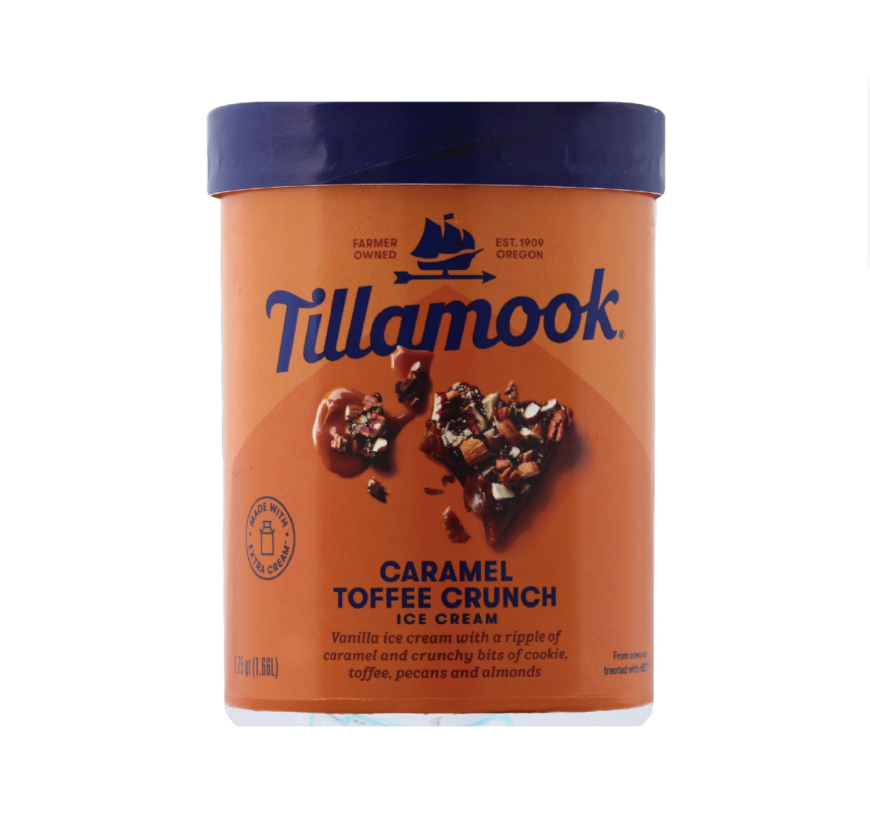 Tillamook Caramel Toffee Crunch Ice Cream 1.66L Kaiser Foods