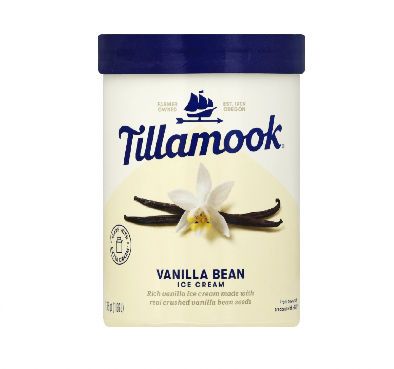 Tillamook Vanilla Ice Cream 1.66L Kaiser Foods