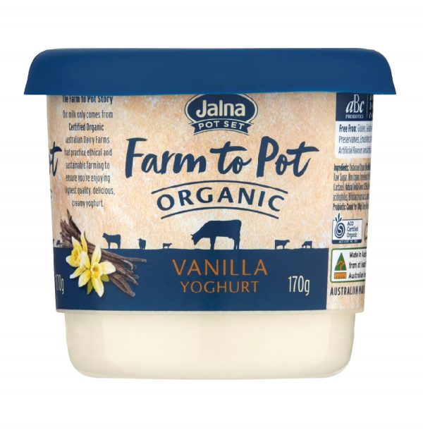 Jalna Farm to Pot Vanilla Organic Yoghurt 170G