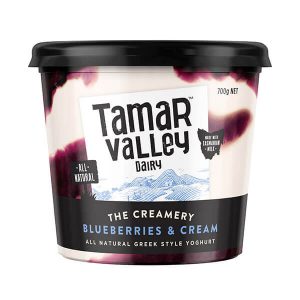 Tamar Valley The Creamery Blueberries & Cream Yoghurt 700g