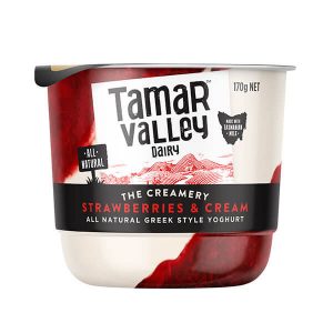 Tamar Valley The Creamery Strawberries & Cream Yoghurt 170g