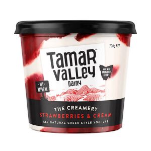 Tamar Valley The Creamery Strawberries & Cream Yoghurt 700g