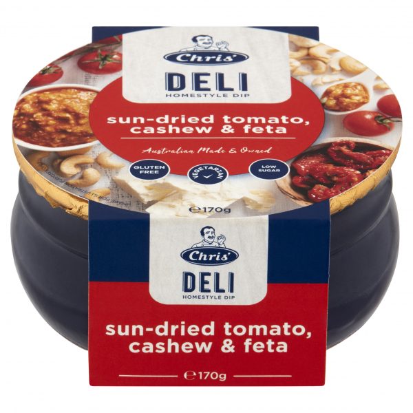 Chris' sun-dried tomato, cashew and feta 170g