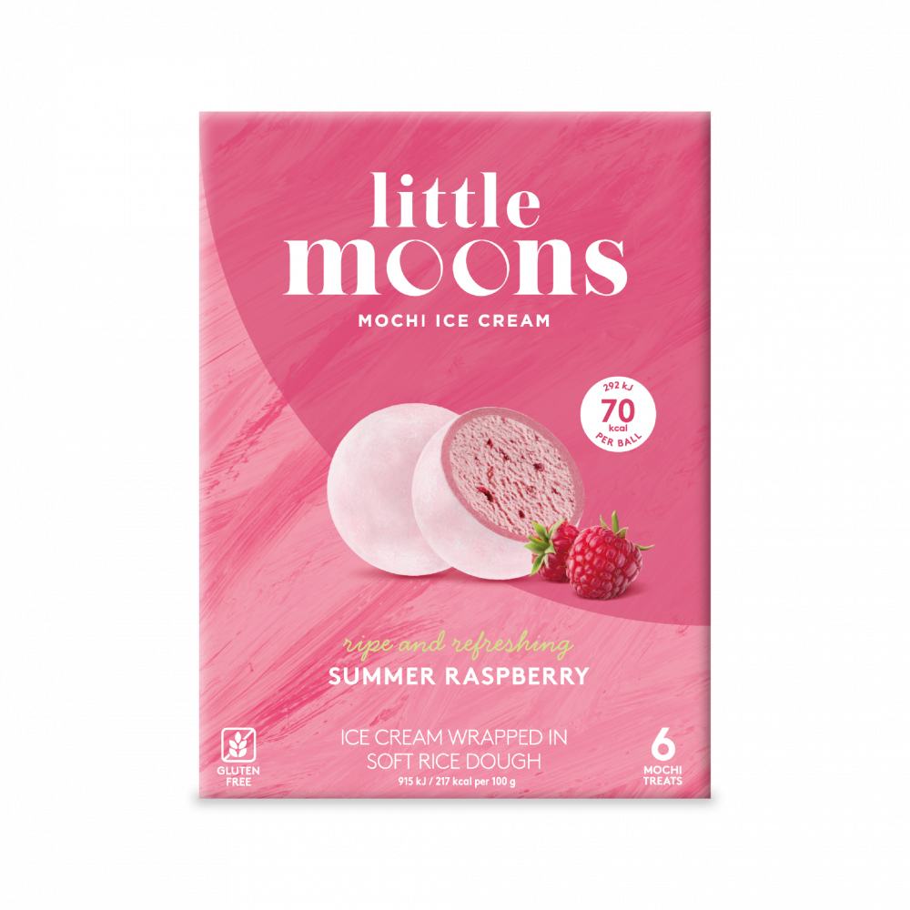 Little Moons Summer Raspberry Mochi Ice Cream 6s Kaiser Foods