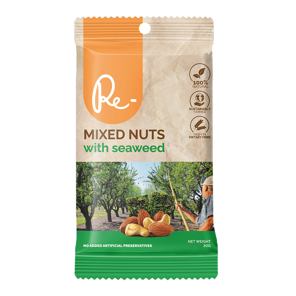 Re Mixed Nuts with Seaweed 30g Kaiser Foods