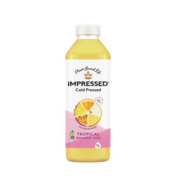 Impressed Cold Pressed Juice Tropical Breakfast 1L
