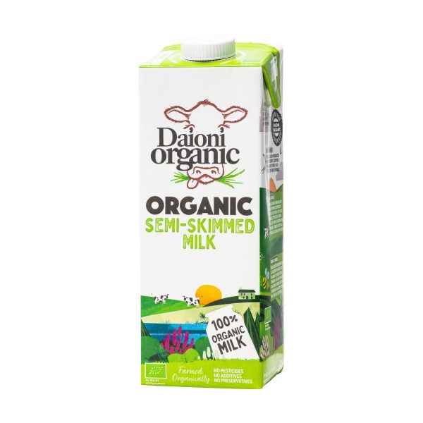 Daioni Organic Semi-skimmed milk 1L