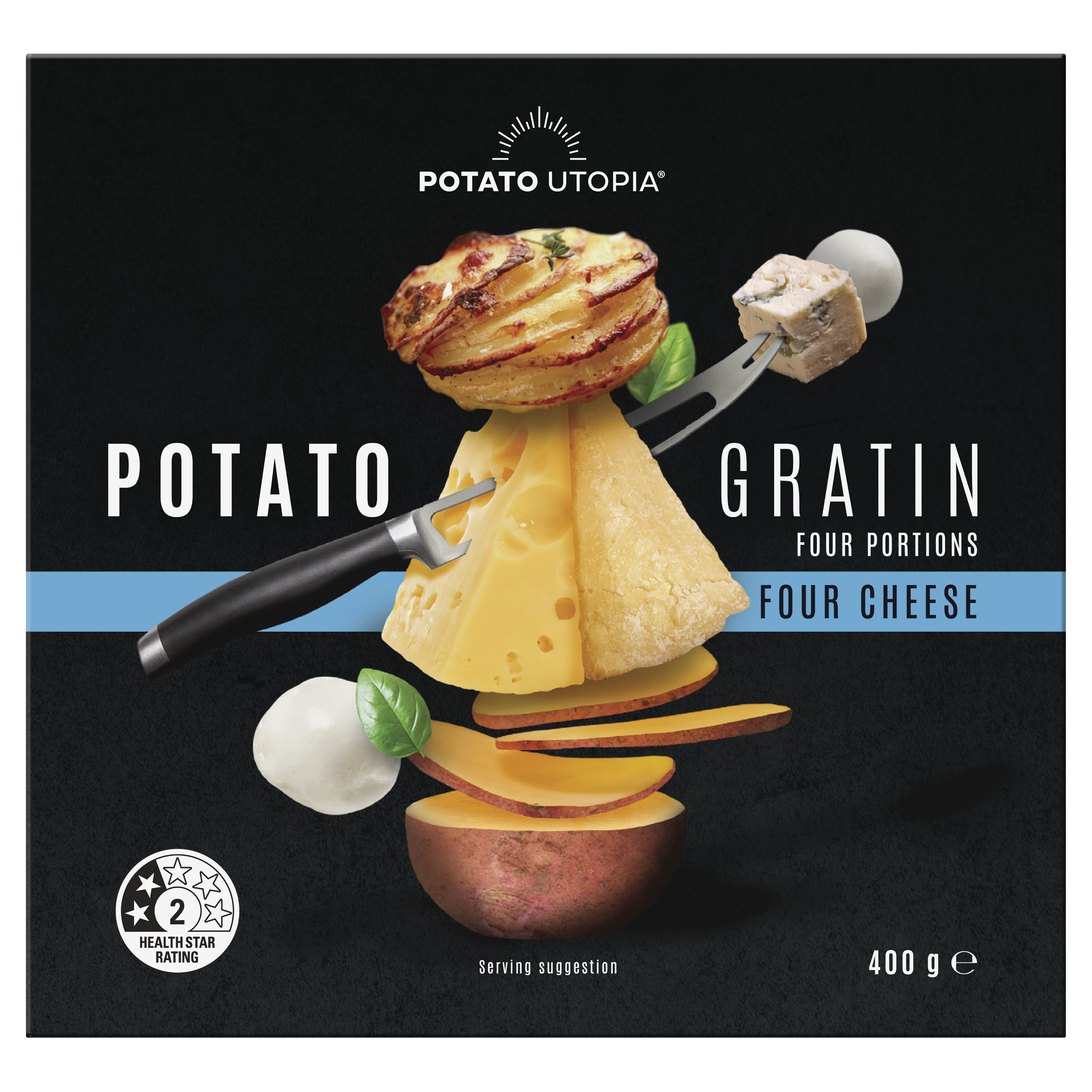 Potato Utopia Four Cheese 400g